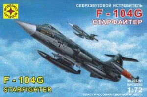 137608--Модель Сверхзвуковой истребитель F-104G Старфайтер ,1:72