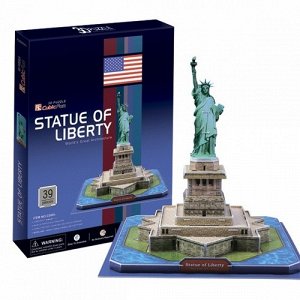 АГс495 C080h--Игрушка 3D Пазл Статуя Свободы (США). 22*30*2 см *