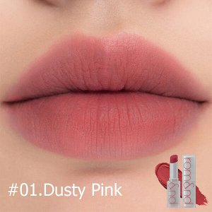 Лёгкая матовая помада для губ Rom&nd Zero Matte Lipstick #01.Dusty Pink, 3гр