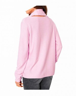 1к Ashley Brooke  Пуловер и шарф, розовые  Идеальный образ на каждый день. Модный дуэт пуловера и шарфа. Мягкий пуловер с прозрачными блестками вдоль круглого выреза. Длинные рукава. Обрамляющая фигур