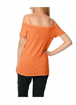 1к Heine - Best Connections  Пуловер, оранжевый  Благородная основа на пуговицах. Привлекательный прямоугольный вырез и красивые плечи. Короткие рукава реглан. Подчеркивающая фигуру форма. Длина ок. 6