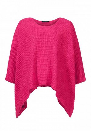 1к APART  Пуловер, розовый  Благородно и модно. Небрежный пуловер в стиле пончо. Индивидуальный стиль широкого пуловера с асимметричным кантом. Высококачественая пряжка. Поперечная вязка под резинку. 