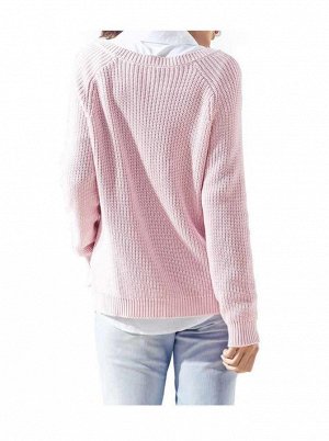 1к Heine - Best Connections  Пуловер, розовый  Непринужденный талант красивого цвета. Модная широкая форма и длинные рукава реглан. Кант с боковыми разрезами, спереди длиннее. Обрамляющая фигуру форма