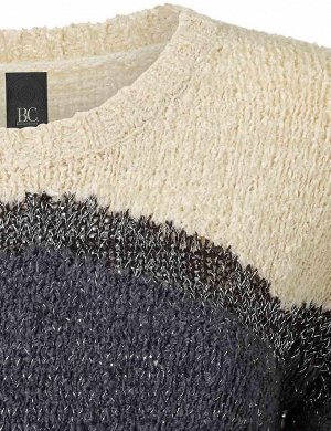 1к Heine - Best Connections  Пуловер, сине-серый  Волшебный пуловер с привлекательными оттенками из эффектной пряжи. Круглый вырез, длинные рукава. Обрамляющая фигуру форма. Длина ок. 64 см. Мягкий тр