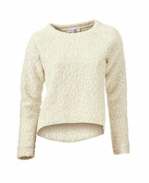 1к Linea Tesini  Пуловер, охра  Просто и красиво! Мягкий пуловер с круглым вырезом горловины из пушистого букле: спереди короткий, сзади длиннее. Обрамляющая фигуру форма. Длина сзади ок. 62 см, спере