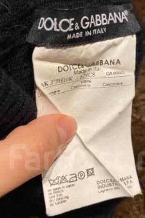 Шапка Dolce@Gabbanа, оригинал, 100% кашемир