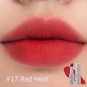 Лёгкая матовая помада для губ Rom&nd Zero Matte Lipstick #17.Red Heat, 3гр