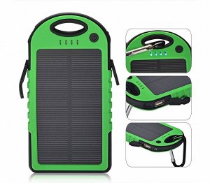 Портативный солнечный аккумулятор E-Power Bank 10000 mah Зеленый