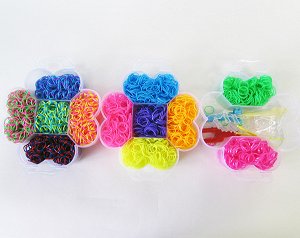 Набор резинок для плетения Цветок трехъярусный Loom Bands 4000