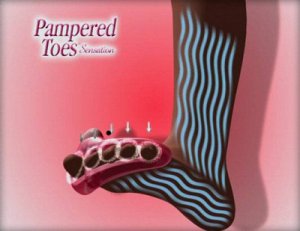 Массажер для пальцев ног с вибрацией Pampered Toes Sansation 6 штук