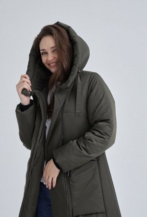 Пальто. Цвет: Хаки