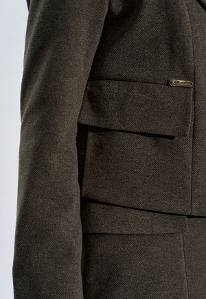 Жакет. Цвет: Коричневый
