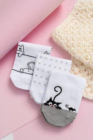 Носки Кошки-мышки детские 3 пары