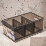 КОНТЕЙНЕР органайзер УНИВЕРСАЛЬНЫЙ &quot;OPTIMA&quot;, 5,0Л, 165*305*129 ММ (Коричневый)