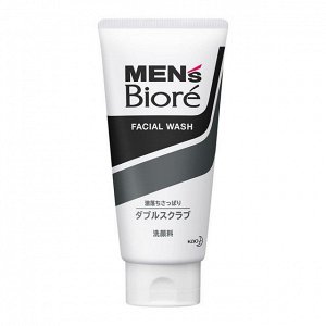 Мужской скраб для лица Kao Men's "Biore", туба 130гр