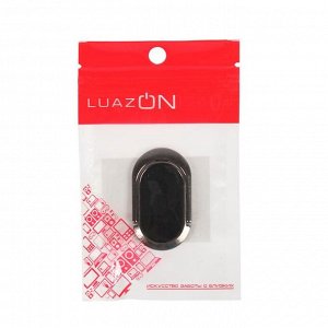 СИМА-ЛЕНД Держатель-подставка с кольцом для телефона LuazON, металлическая основа, чёрный