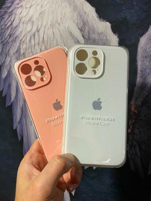 Силиконовый чехол Classic Iphone 15 Pro Max с защитой камеры цвет на выбор