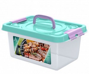 Контейнер для шашлыка (бокс универсальный), 8л, 359*242*166мм. Для шашлыка