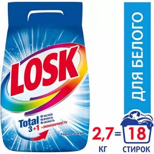 Порошок для стирки Лоск Горное озеро 2,7кг