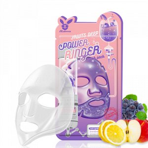 Elizavecca Успокаивающая тканевая маска с фруктовыми экстрактами Power Ringer Mask Pack Fruits Deep