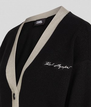 Кардиган LUREX 2 TONE SPARKLE CARDI, Карл Лагерфельд, р 46-48