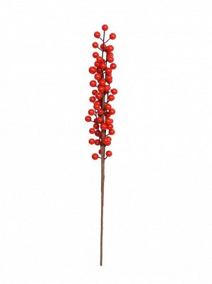 Ветка с ягодой 60 см цвет красный HS-26-24