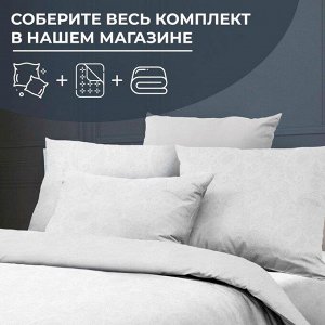 Простыня на резинке 180*200 см, бязь ГОСТ, борт 25 см (Иней)
