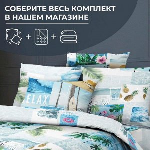 Простыня на резинке 140*200 см, бязь ГОСТ, борт 25 см (Парадайз)