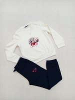 Костюм для девочки толстовка+брюки начёс Original Marines