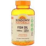 Sundown Naturals, Рыбий жир, 1000 мг, 144 мягких таб.