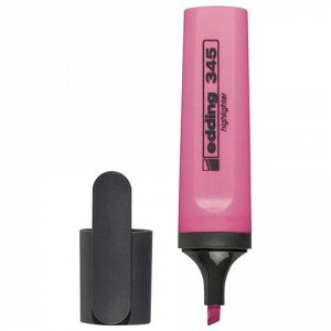 Текстмаркер EDDING 345, 2-5мм, скошенный наконечник, розовый, E-345/9