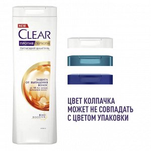 Clear женский шампунь против перхоти Защита от выпадения волос, с витамином В3 и аминокислотами 400 мл