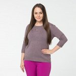 Джемпер, трикотаж, капучино, Кофейный
