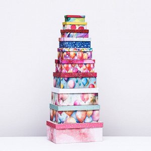 Набор коробок 10 в 1 «С Днем Рождения!», 30.5x20x13 - 12x6.5x4 см