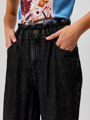 Брюки джинсовые (утепленные) детские для девочек Kane черный