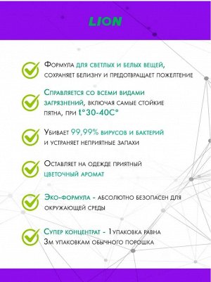 PRO, Стиральный порошок для всех типов стиральных машин 450гр "White Return", Таиланд