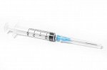 Шприц инъекционный одноразовый 2,0 мл, игла 23G (0.6х30мм), ЛУЕР-ЛОК 100шт/уп