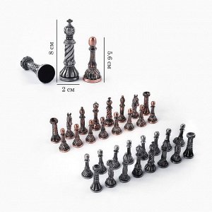 Шахматные фигуры сувенирные, h короля-8 см, пешки-5.6 см, d=2 см