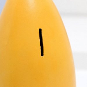 Копилка "Ракета" желтая, 21 см