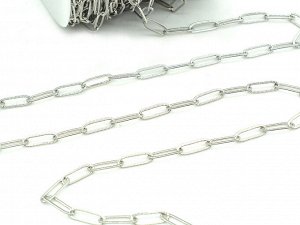 Цепочка для украшений, ширина 17мм, цв.серебристый, 50см