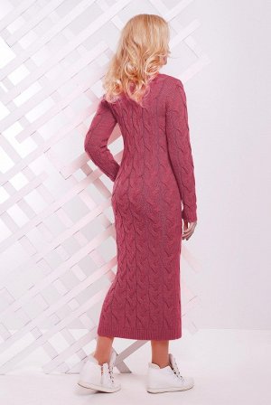 Платье длинное LOLO темно-розовый