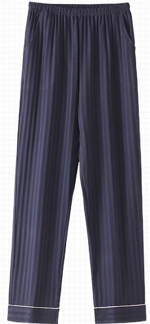 Мужские пижамные брюки на резинке, с карманами, цвет тёмно-синий
