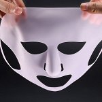 Силиконовая маска для лица, 22 x 28 см, цвет МИКС