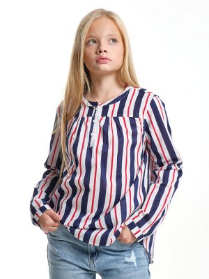 Блузка (98-122см) UD 4786-2(2) синий/красный