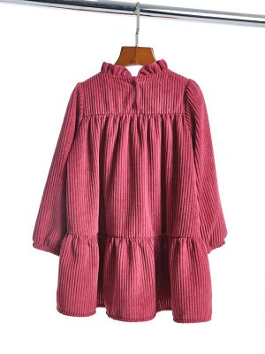 Mini Maxi Платье для девочки (104-122см) UD 8057-1(2) бордовый