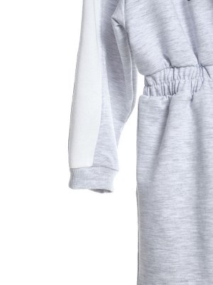 Платье для девочки (104-122см) UD 8058-1(2) св.серый меланж