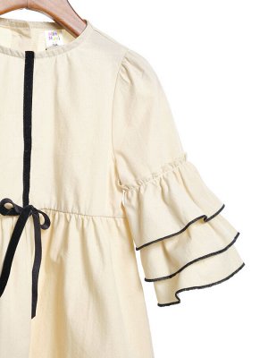 Платье для девочки (104-122см) UD 8059-1(2) св.бежевый