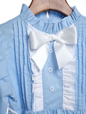 Mini Maxi Платье для девочки(104-122см) UD 8060-1(2) голубой