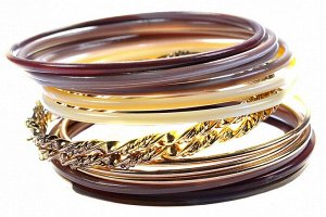 Браслет (кольца) PR3218 беж/кофе