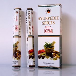 Благовония Ppure PPH044 AYURVEDIC SPICES Аюрведические специи Hexa аромапалочки